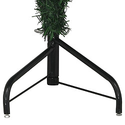 Avis vidaXL Sapin de Noël artificiel d'angle Vert 120 cm PVC