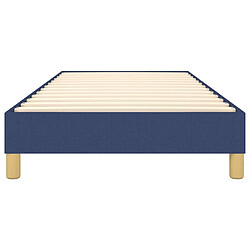 Acheter vidaXL Cadre de lit sans matelas bleu 90x190 cm tissu