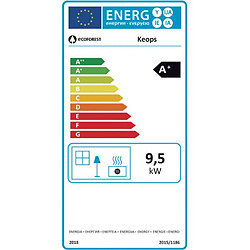 Poêle à granulés de bois 9.5kw noir/bois - 20887 - ECOFOREST