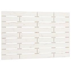 vidaXL Tête de lit murale Blanc 81x3x63 cm Bois massif de pin