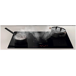 Acheter Table de cuisson aspirante induction 83cm 4 feux 7500w noir - WVH92K/1 - WHIRLPOOL