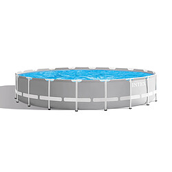 Piscine tubulaire Prism Frame ronde 6,10 x 1,32 m - Intex