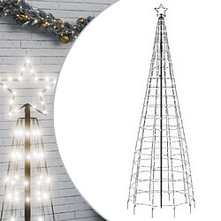 vidaXL Arbre de Noël lumineux avec pointes 570 LED blanc froid 300 cm