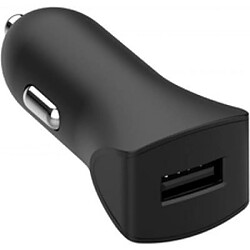 Chargeur voiture 2.4A IC Smart + Câble USB A/Lightning Noir Bigben