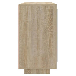 Avis vidaXL Buffet Chêne sonoma 80x40x75 cm Bois d'ingénierie