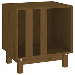 Niche pour chien,Abri Maisonnette pour chien Marron miel 50x40x52 cm Bois de pin massif -MN88089