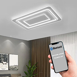 Avis Plafonnier moderne BLUETOOTH LED 123 W CCT 3000K à 6500K lampe 3 étapes plafonnier chambre bureau télécommande 230V