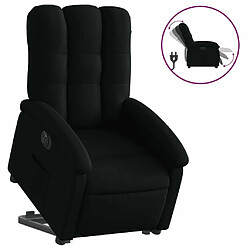 Maison Chic Fauteuil Relax pour salon, Fauteuil inclinable électrique noir tissu -GKD92909