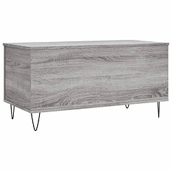 Maison Chic Tabls basse,Table Console pour salon Sonoma gris 90x44,5x45 cm Bois d'ingénierie -MN41533 pas cher