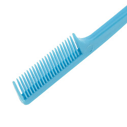 Avis 7 '' beauté contrôle de bord double face brosse à cheveux peigne coiffure brosse à cheveux bleu