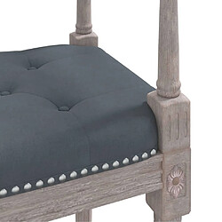 Acheter vidaXL Banc Gris foncé 110x40x70 cm Velours