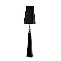 Inspired Lampadaire E27, abat-jour en daim noir/cristal, non compatible LED/CFL Coloris : Chrome poli, noir Coloris de l'abat jour : Daim noir Nombre d'ampoules : 1 Type d'ampoule : E27 Puissance max par ampoule (W) : 100 Ampoules incluses : Non Hauteur en Cm :