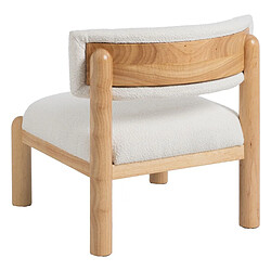 Acheter BigBuy Home Fauteuil Blanc Naturel Polyuréthane Bois d'hévéa 62 x 62 x 71 cm