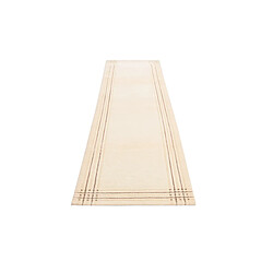 Avis Vidal Tapis de couloir en laine 290x81 beige Darya