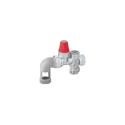 groupe de sécurité - pour chauffe eau - horizontal -nf - diam 20 x 27 mm - coudé - thermador gs20c