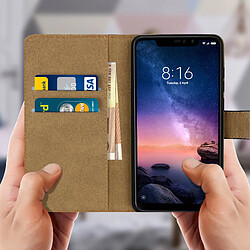 Avis Avizar Housse Xiaomi Redmi Note 6 Pro Etui Portefeuille Cuir Support Vidéo - Noir