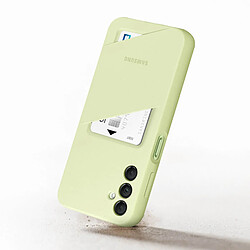 Avis Coque souple Ultra fine avec porte carte intégré pour Samsung Galaxy A14 4G 5G Vert