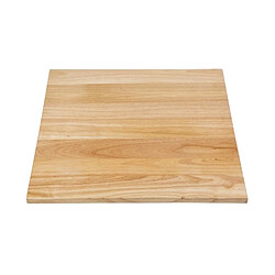 Plateau de Table Carré Pré-Percé Coloris Bois Naturel 700mm - Bolero pas cher