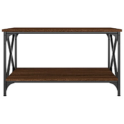 Acheter Maison Chic Table basse,Table Console Table d'appoint, Table pour salon Chêne marron 80x50x45 cm Bois d'ingénierie et fer -MN63519