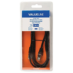 Valueline VLCB85110B20 Câble réseau RJ45 2 m Noir