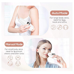 Chrono Épilation, appareil d'épilation IPL 999 999 épilation pour femme avec 2 modes de flash épilateur indolore, blanc pas cher