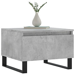 Avis Maison Chic Lot de 2 Tables basses,Table Console pour salon gris béton 50x46x35 cm bois d'ingénierie -MN67957