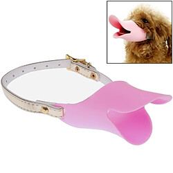 Wewoo Muselières chien rose pour de compagnie, Taille: L Mignon Canard Mouth Shape Silicone Museau