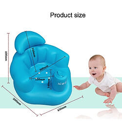 Wewoo Siège gonflable de chaise de sofa de salle de bains de bébé d'enfants apprenez le multifonctionnel portatif bleu pas cher