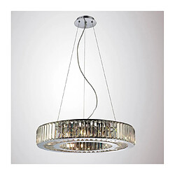 Luminaire Center Suspension Torre 9 Ampoules chrome poli/cristal