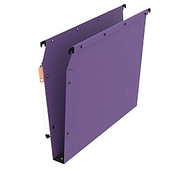 Dossier suspendu kraft pression L'Oblique AZ fond 3 cm pour armoire - lilas - Lot de 25