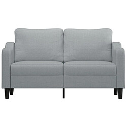 Avis Maison Chic Canapé à 2 places,Sofa de Salon,Canapé droit Gris clair 140 cm Tissu -GKD607861