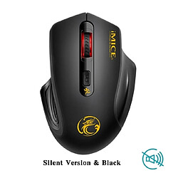 Wewoo Souris sans fil optique pour ordinateur 2,4 GHz 2 000 DPI ajustable avec récepteur USB 3.0 (noir silencieux)