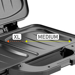 Avis Appareil Éectrique XL pour 2 Sandwiches, Plaques Antiadhésives, Thermostat, 1300, Noir/Argent, Camry, CR3054