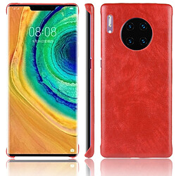 Wewoo Coque Rigide Pour Huawei Mate 30 Pro Shockproof Litchi PC + PU Case Rouge