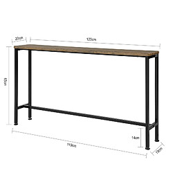 Acheter SoBuy FSB19-N Table Console Table d'appoint Bout de canapé Table d’entrée Cadre