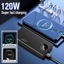 SANAG Batterie Externe, Power Bank Pd 20W, Charge Rapide Batterie Portable Compatible Avec Ecran Lcd, Avec Câble De Données De Charge Rapide À Trois Têtes Pour Smartphone, Tablets Et Autres