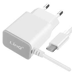 LinQ Chargeur Secteur USB-C 18W avec Câble intégré 1.2m Blanc