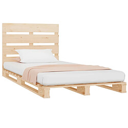 Avis vidaXL Cadre de lit sans matelas 100x200 cm bois massif de pin