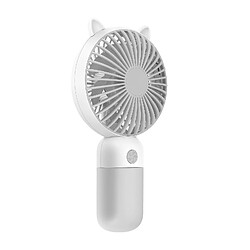 Avizar Mini Ventilateur de Poche Chat avec Support Bureau Gris