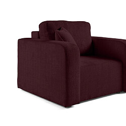 Bestmobilier Miro - fauteuil en velours texturé pas cher