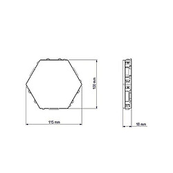 Universal 10 pcs Induction Lumière Quantum Light Night Night Blight Bealch Combinaison Lumière Lumière Décorative Lumière Atmosphère Lumière Capteur Touch Standard Capteur de la lumière