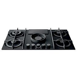 Table de cuisson aspirante à gaz 88cm 5 feux noir - prf0147743 - ELICA