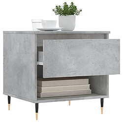 Acheter Maison Chic Lot de 2 Tables basses,Table Console pour salon gris béton 50x46x50 cm bois d'ingénierie -MN22806