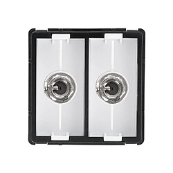 Acheter Ledkia Prise Double TV Modern Noir