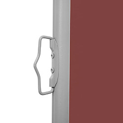 Helloshop26 Auvent paravent store brise-vue latéral rétractable de patio jardin terrasse balcon protection visuelle écran 100 x 1000 cm marron 02_0007400