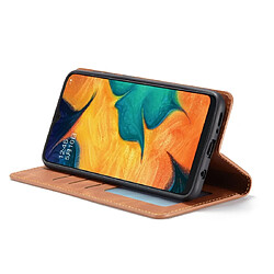 Wewoo Housse Coque Pour Galaxy A60 Forwenw Dream Series Oil Edge Fort Magnetism Étui à rabat horizontal en cuir avec support et fentes cartes et portefeuille et cadre photo marron pas cher