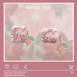 GUPBOO Airpods Coque Housse Étui Protecteur Compatible pour AirPods Pro-Ins rétro peinture à l'huile petite fleur