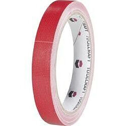 Ruban adhésif toilé sur un seul côté (L x P) 10 m x 38 mm Rouge HEB38L10RC TOOLCRAFT contenuâ€¯: 1 rouleau (les)