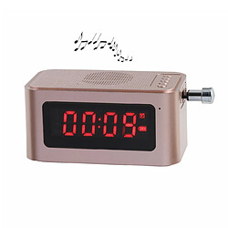 LaCoqueFrançaise Réveil haut-parleur Bluetooth Radio FM rose gold