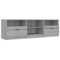 Maison Chic Meuble TV scandinave gris - Banc TV pour salon Sonoma 150x33,5x45 cm Bois d'ingénierie -MN19035